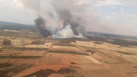 Incendio en Losaico, en nivel 2 de peligrosidad.