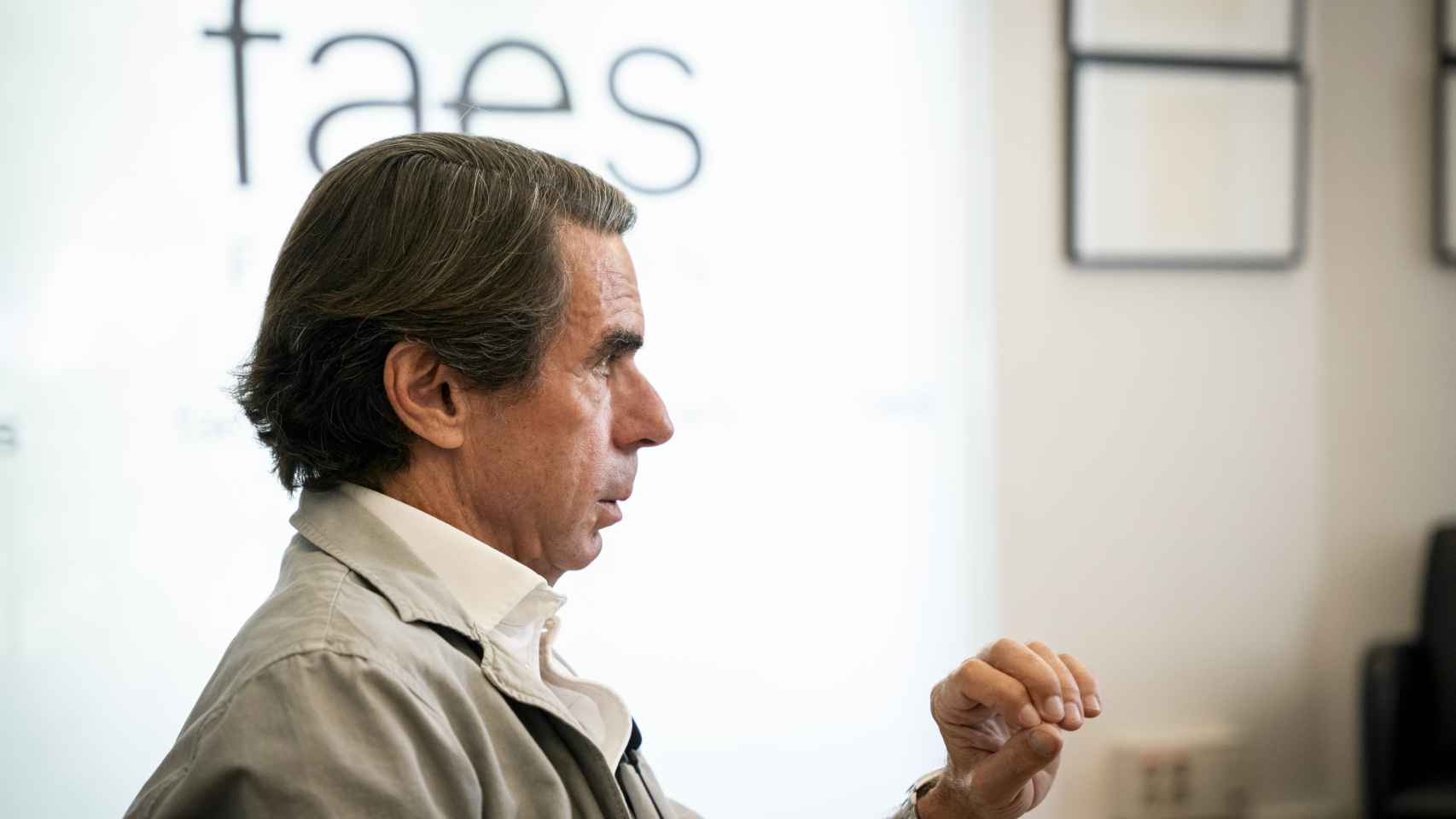 José María Aznar, durante una entrevista con EL ESPAÑOL.