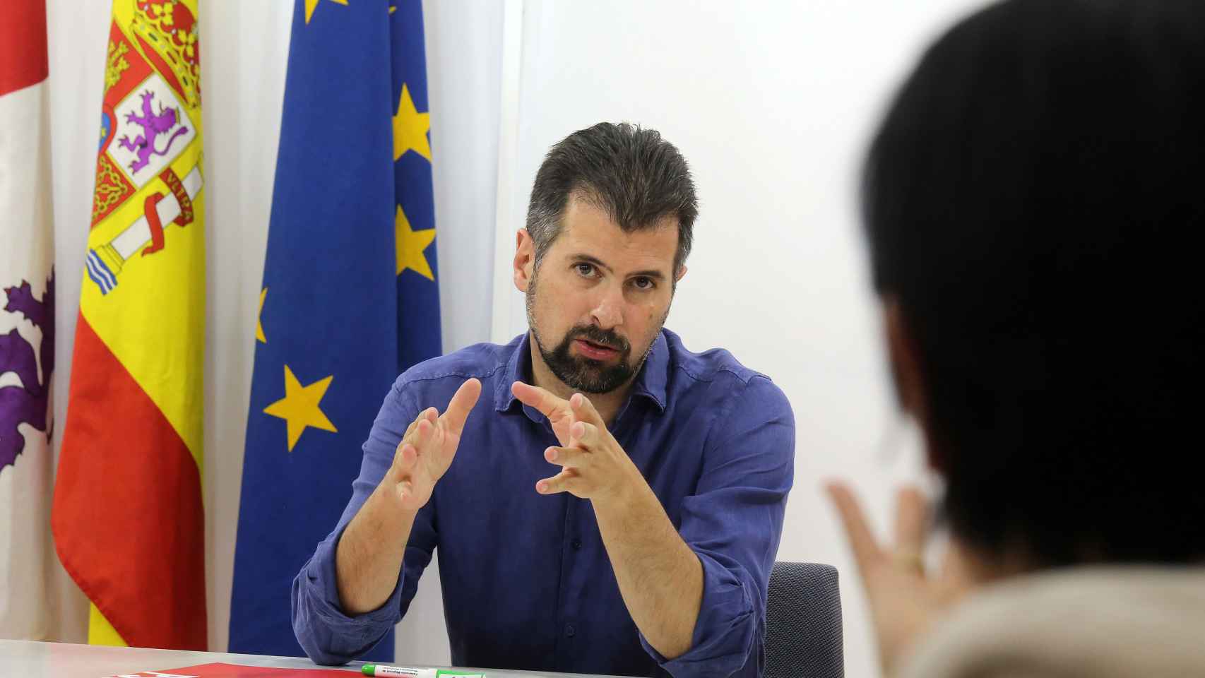 Luis Tudanca, secretario general del PSOE en Castilla y León, se reúne con la Federación de Autismo