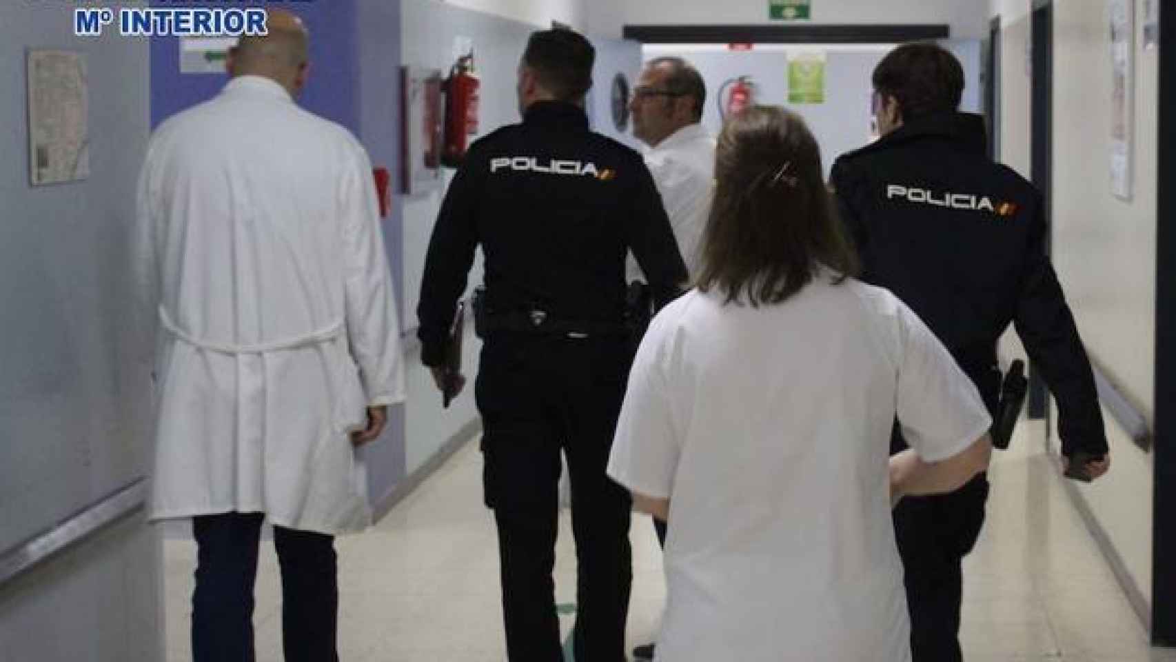 La detención del presunto agresor en el centro de salud de Burgos