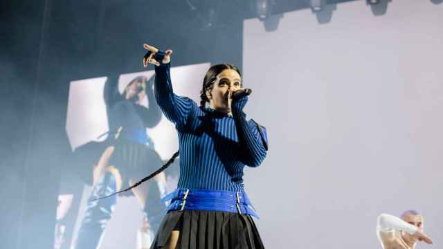 Rosalía, durante el concierto inaugural de su gira en Almería el pasado 6 de julio
