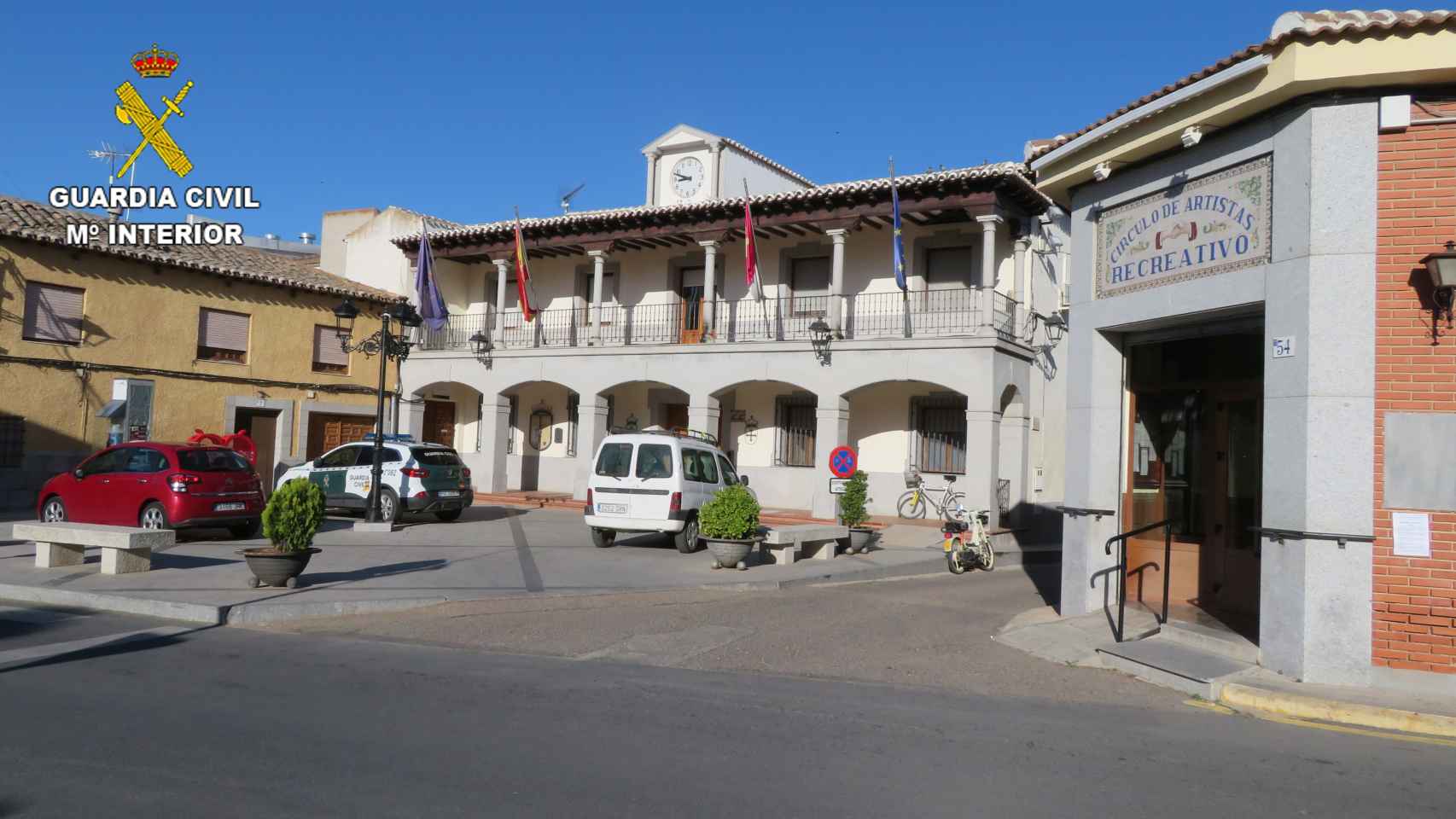 Ayuntamiento de Ajofrín (Toledo). Foto: Guardia Civil.