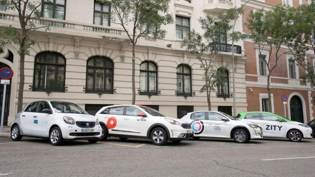 Imagen de diferentes operadores de carsharing.