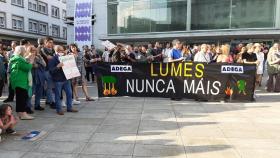 Concentración contra los incendios en Lugo.