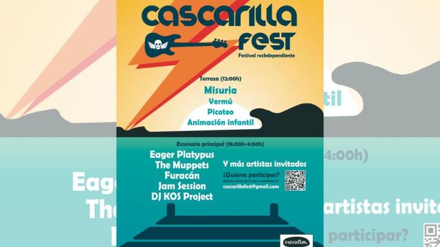 Cartel del Cascarilla Fest de A Coruña.