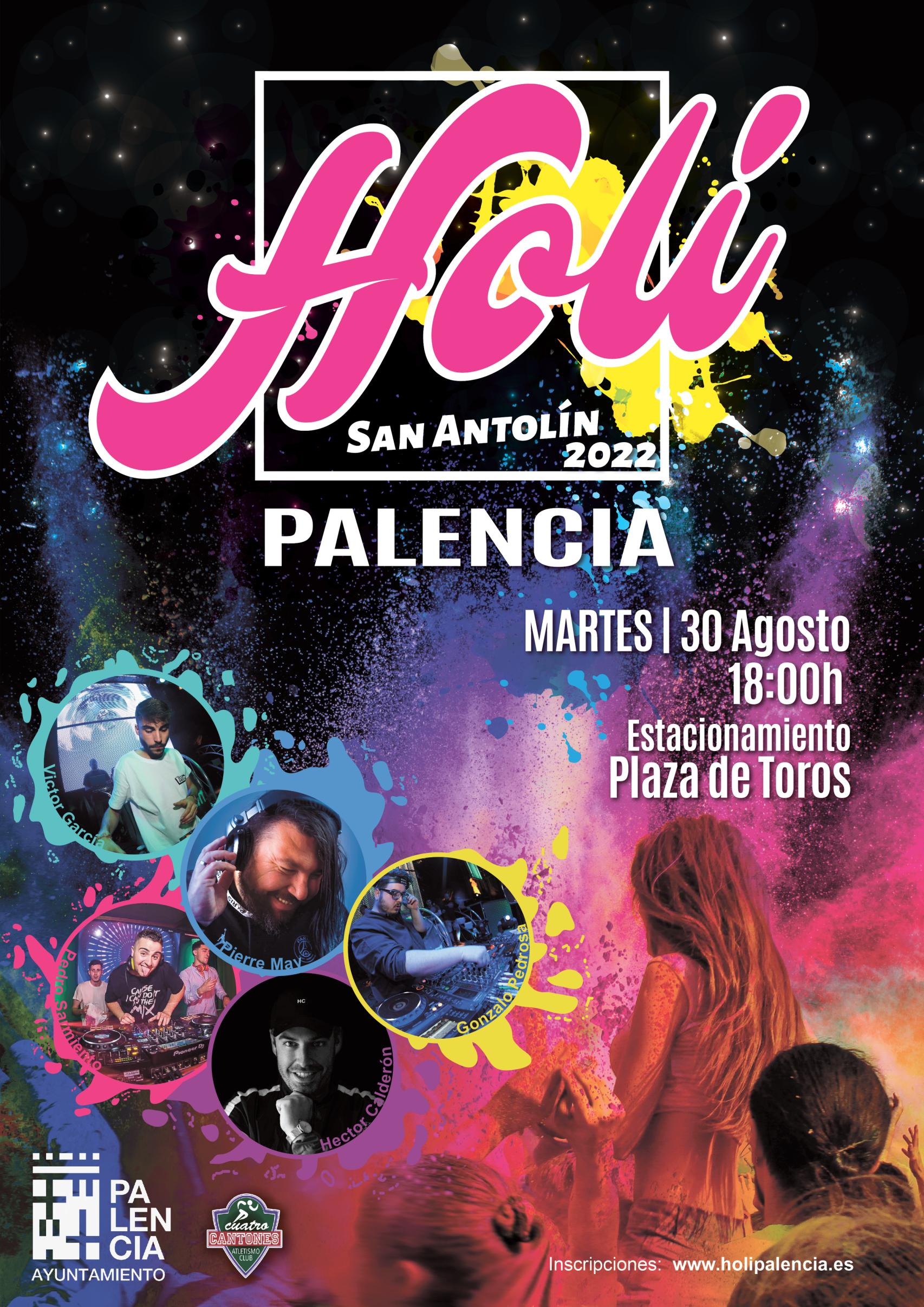 Cartel de 'Holi Palencia 2022'