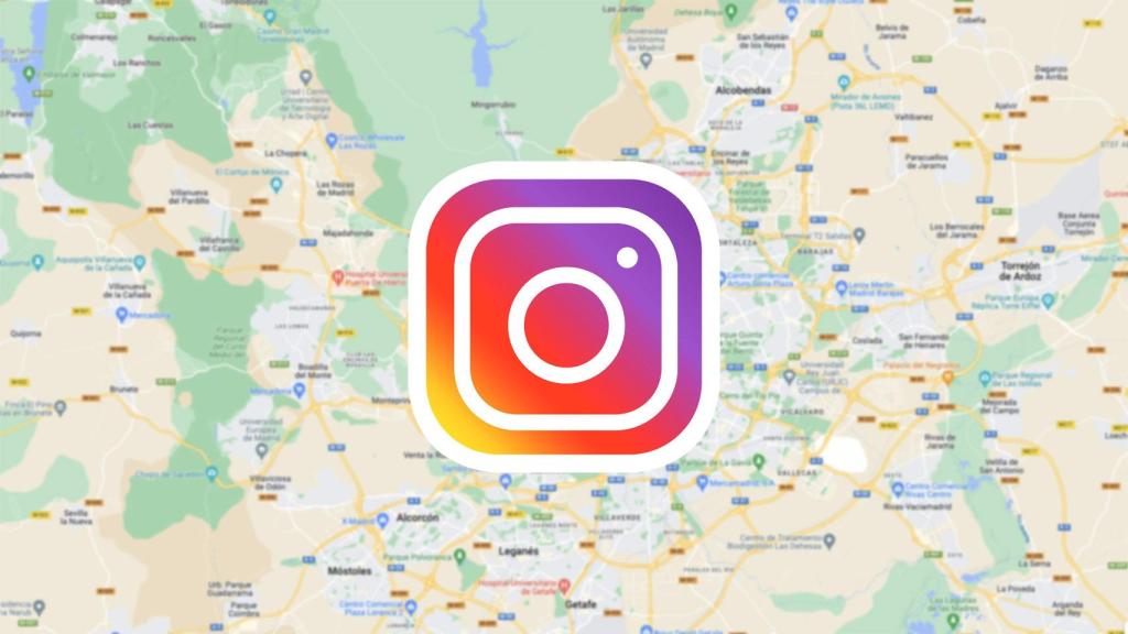 Fotomontaje con el logo de Instagram