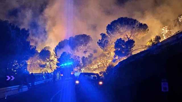Imagen del incendio de Cebreros