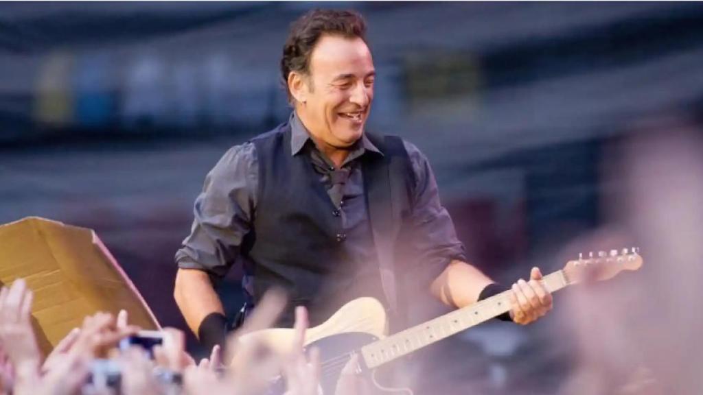 Bruce Springsteen en un concierto.