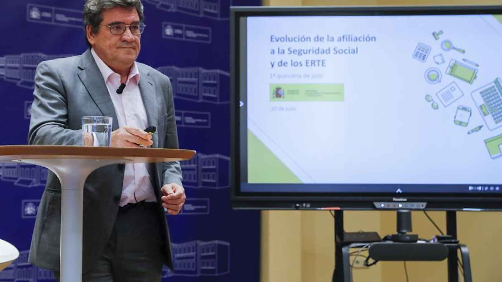 El ministro de Inclusión, Seguridad Social y Migraciones, José Luis Escrivá, este miércoles en Madrid.