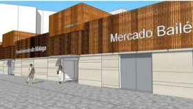 Nueva imagen proyectada para el mercado de Bailén, en Málaga.