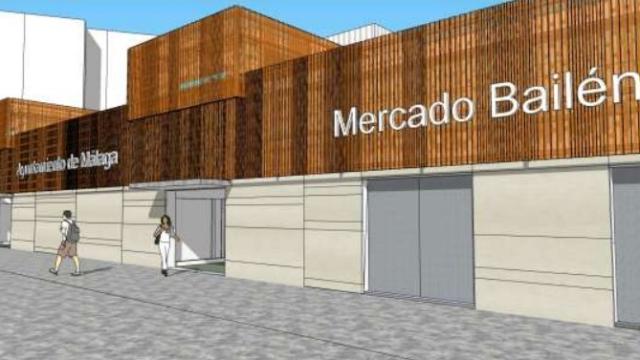 Nueva imagen proyectada para el mercado de Bailén, en Málaga.