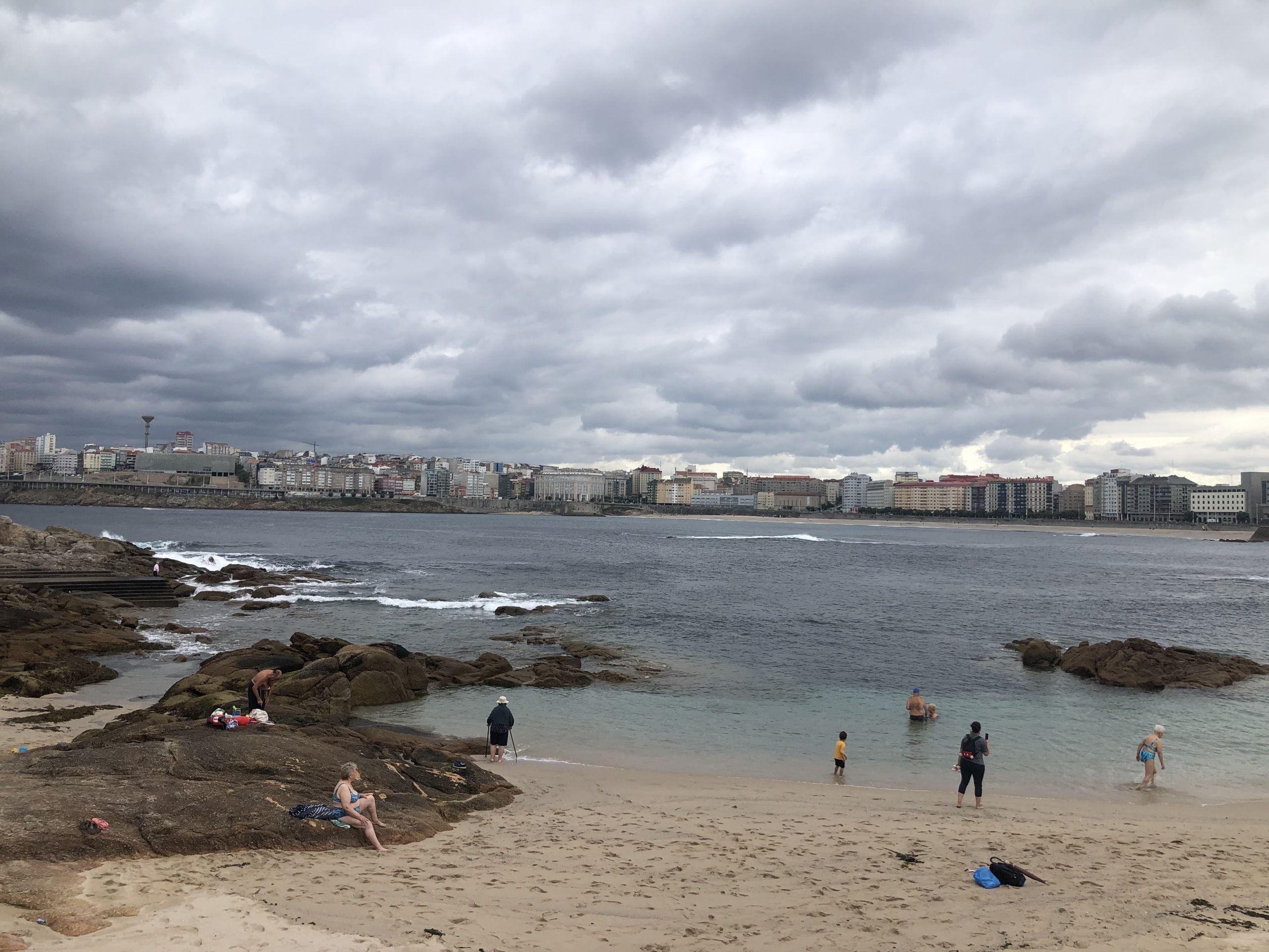 Una vista desde la playa de Riazor (A Coruña)