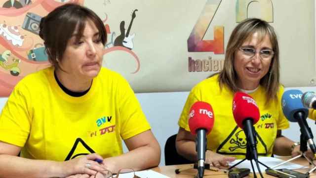 Gema Ruiz y Sonia Méndez, representantes de la asociación de vecinos El Tajo.