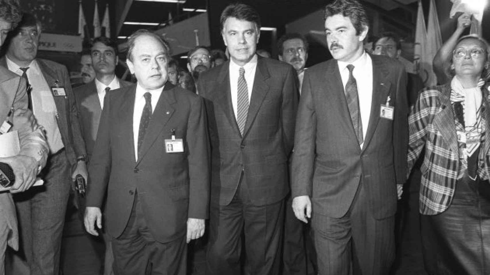 Jordi Pujol, Felipe González y Pasqual Maragall
