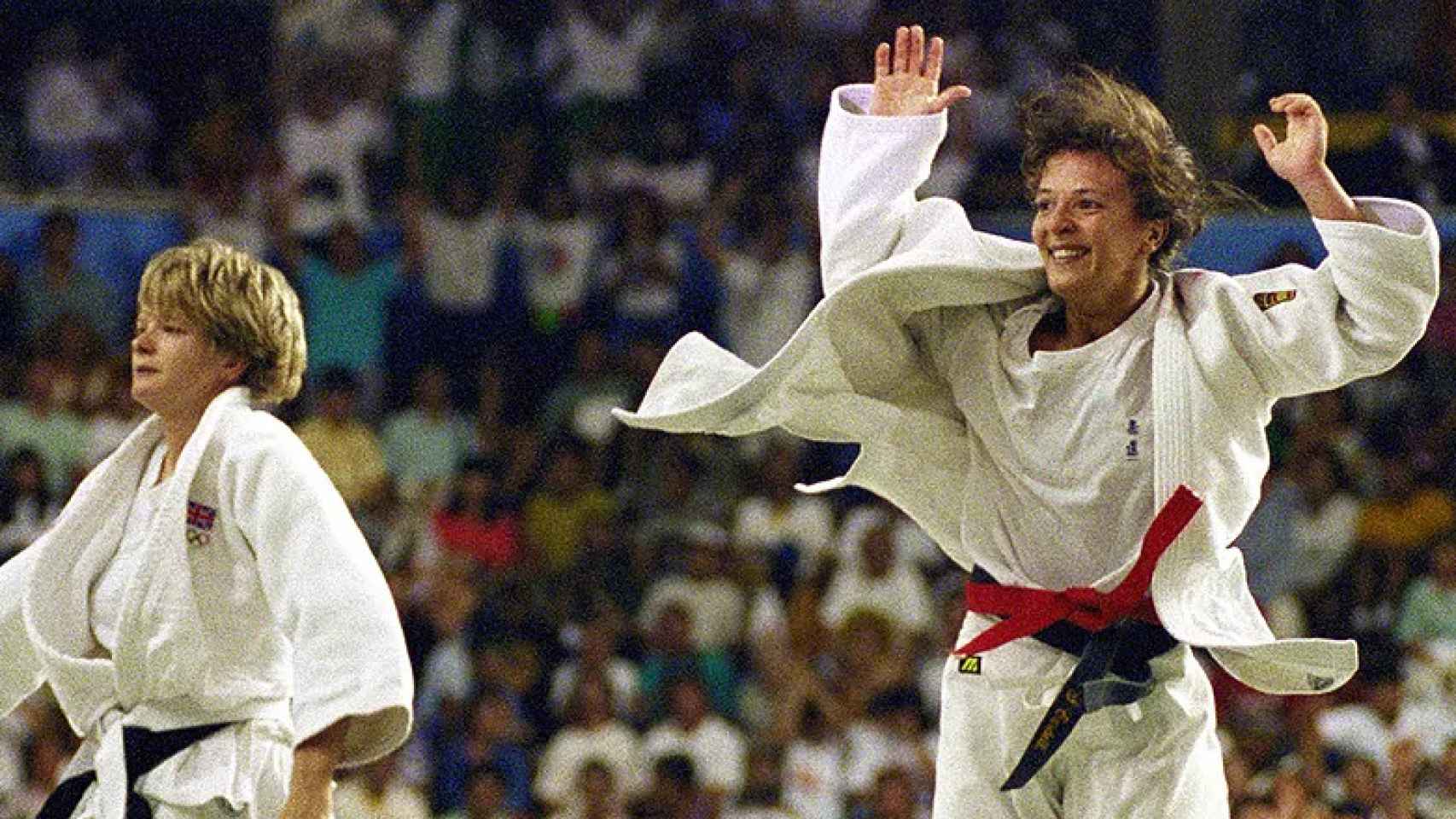 Miriam Blasco gana el oro en Barcelona 92 tras derrotar a Nicola Fairbrother
