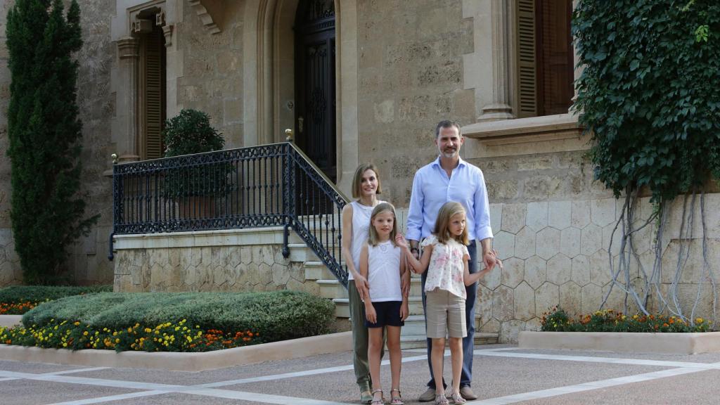La Familia Real en el Palacio de Marivent (Palma de Mallorca)