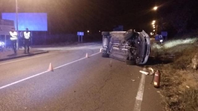 Accidente en Oleiros.