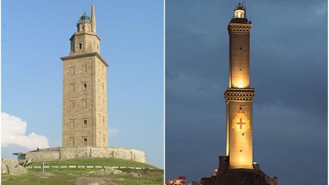 La Torre de Hércules y la Lanterna di Genova