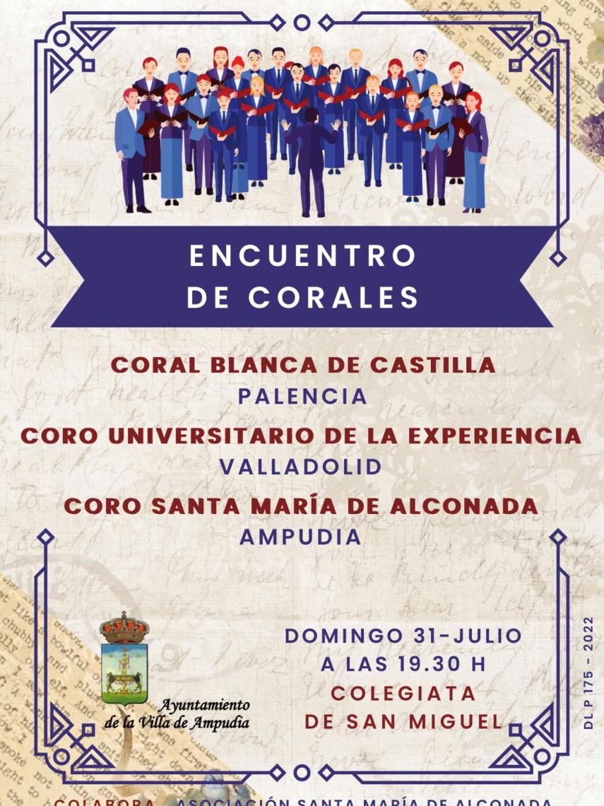 Cartel del Encuentro de Corales de Ampudia