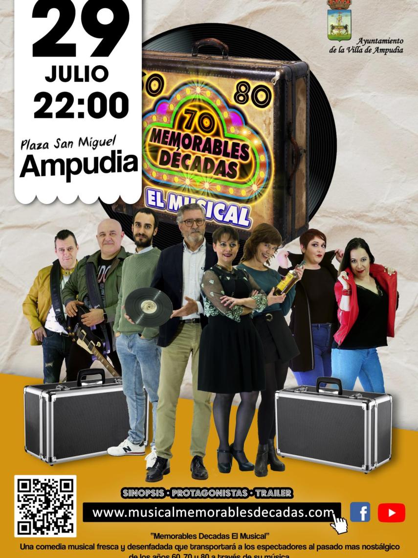 Cartel del musical '70 Memorables Décadas'