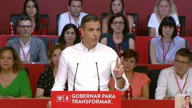 Pedro Sánchez, secretario general del PSOE, ante el Comité Federal.