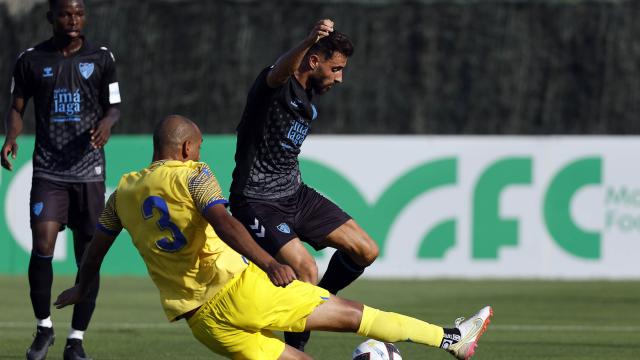 Luis Muñoz durante el Málaga CF - Cádiz de pretemporada