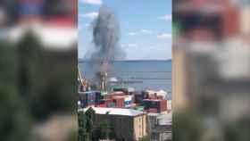 Un misil ruso cae sobre el puerto de Odesa
