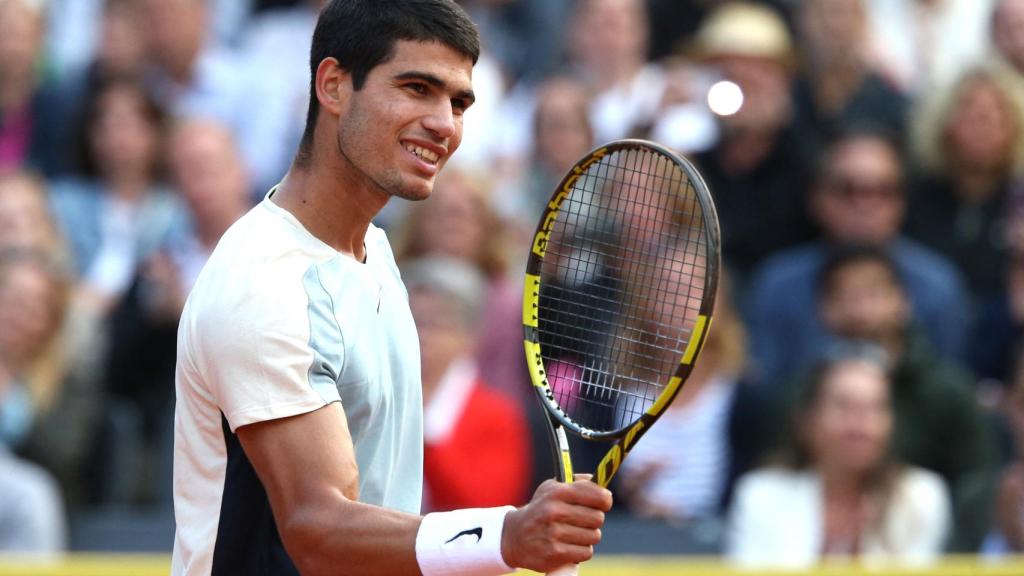 Carlos Alcaraz, en el ATP 500 de Hamburgo