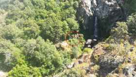 Lugar de rescate de las cascadas del Sotillo