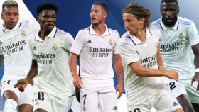 Rodrygo, Tchouaméni, Hazard, Modric y Rüdiger