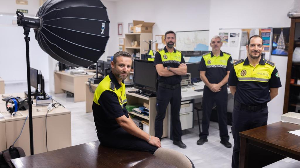 El Policía local de Málaga del departamento de comunicación, José Luis Toledo.