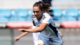 Nahikari García, en un entrenamiento del Real Madrid Femenino