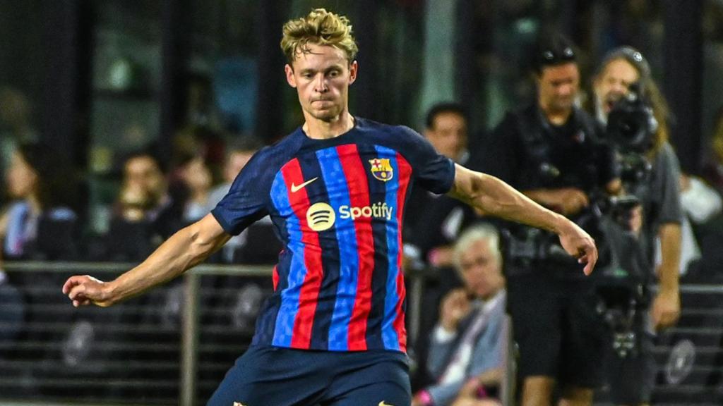 Frenkie de Jong, en un partido de pretemporada del FC Barcelona