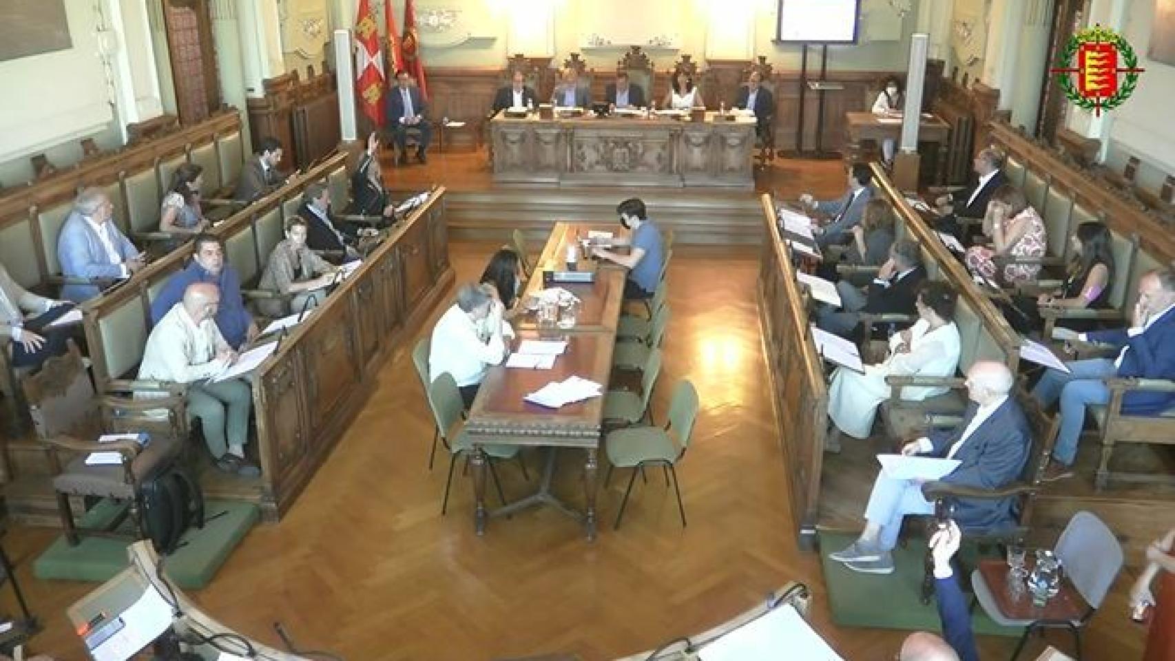 Imagen del Pleno del Ayuntamiento de Valladolid