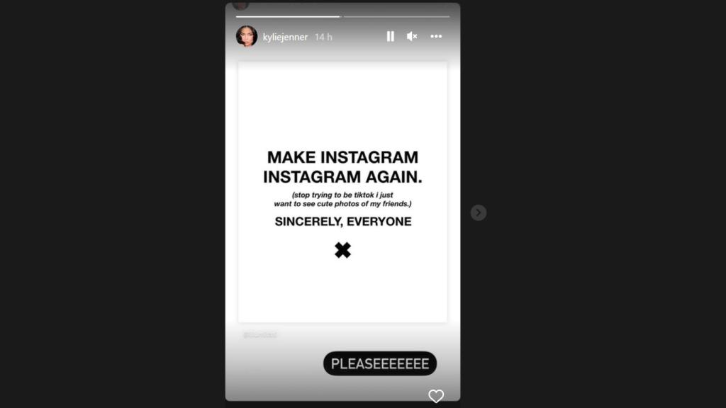 Storie de Instagram de Kylie Jenner