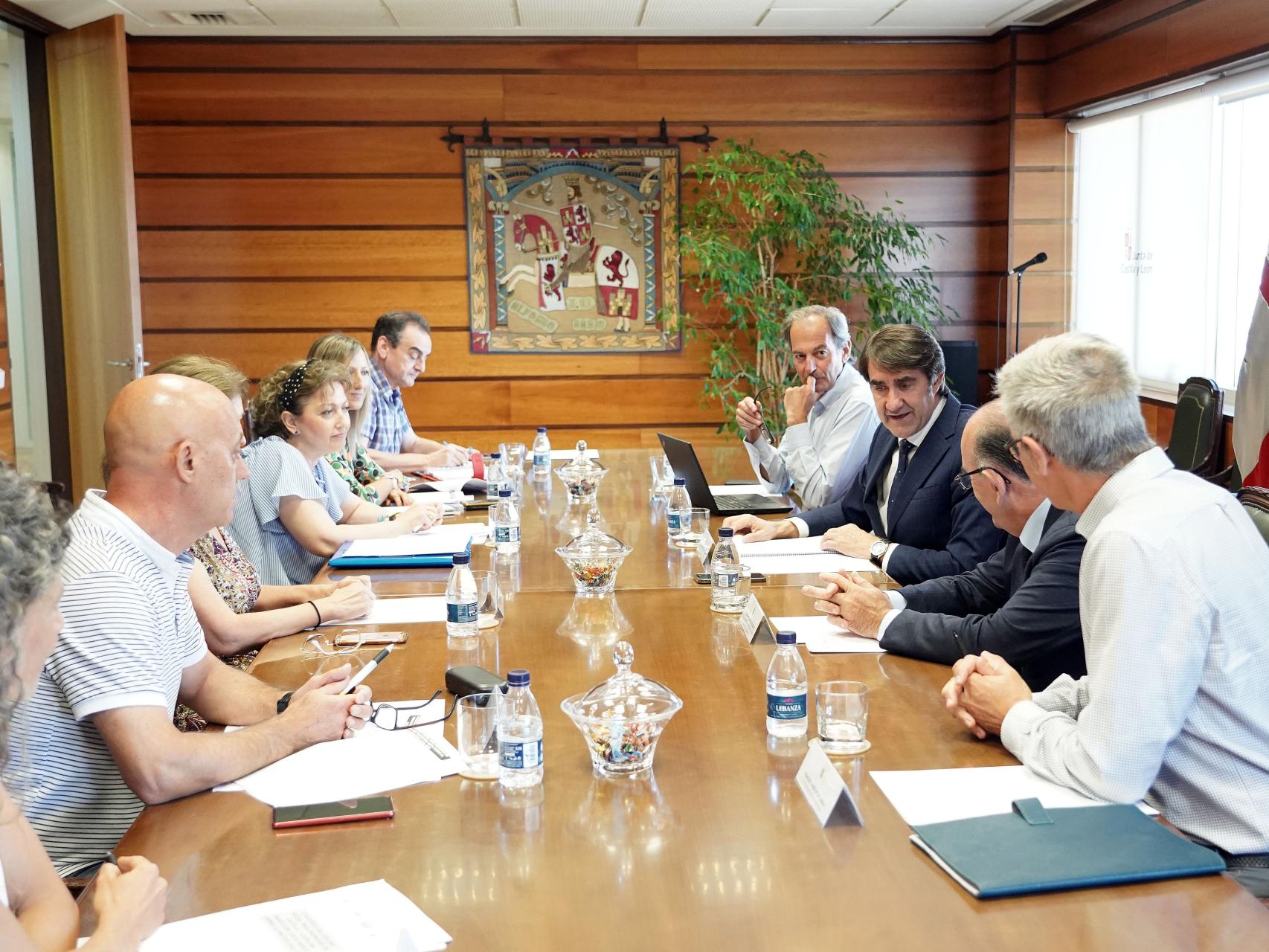 Reunión de la Comisión para la transición justa frente al cambio climático, este miércoles.