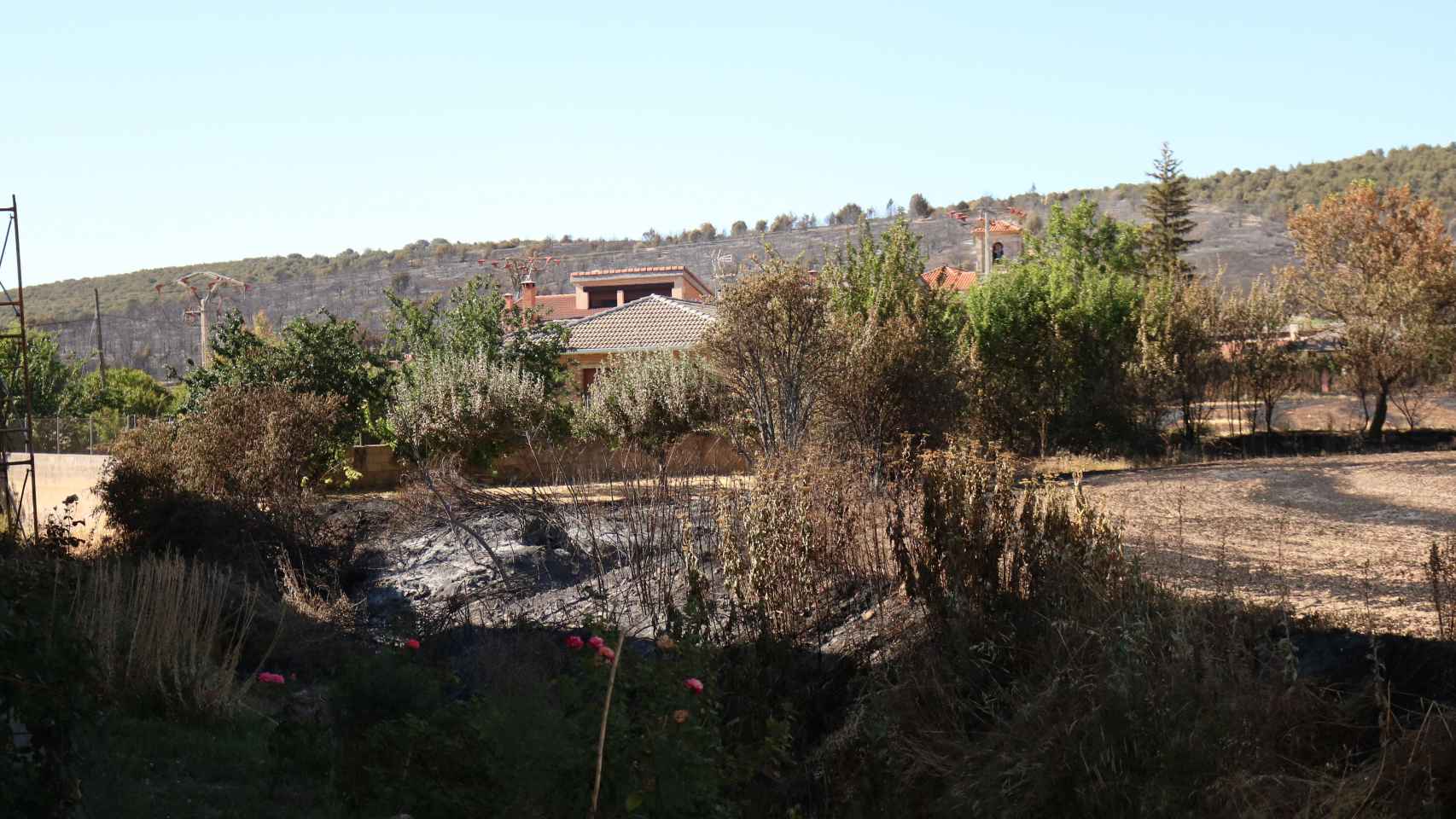 Rastro del fuego de Santibáñez del Val (Burgos)