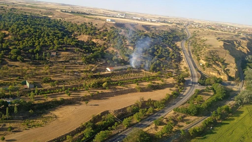 Incendio forestal en Toro