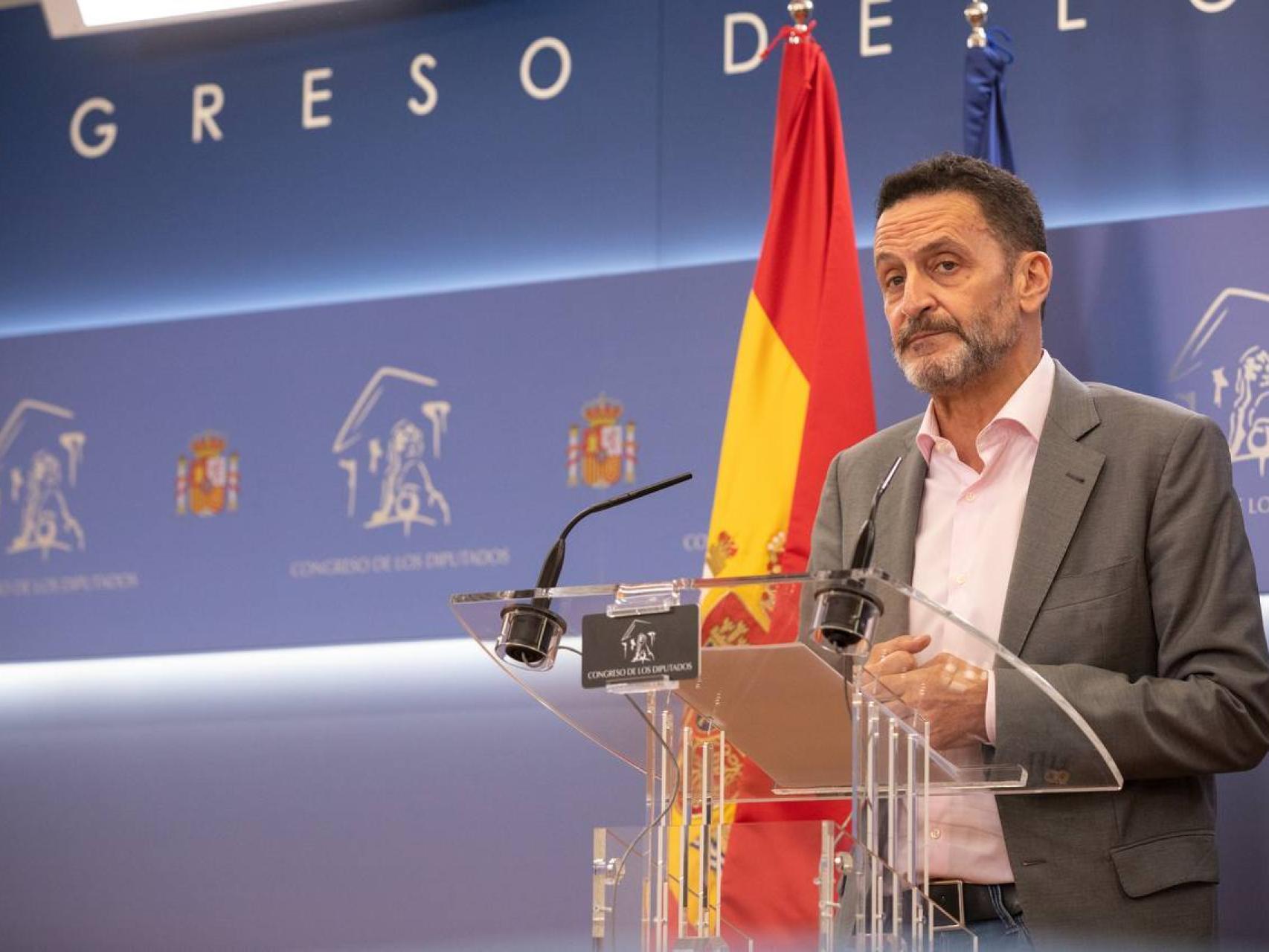 El portavoz de Ciudadanos en el Congreso, Edmundo Bal, durante la rueda de prensa de la presentación del Plan Zamora, este miércoles.
