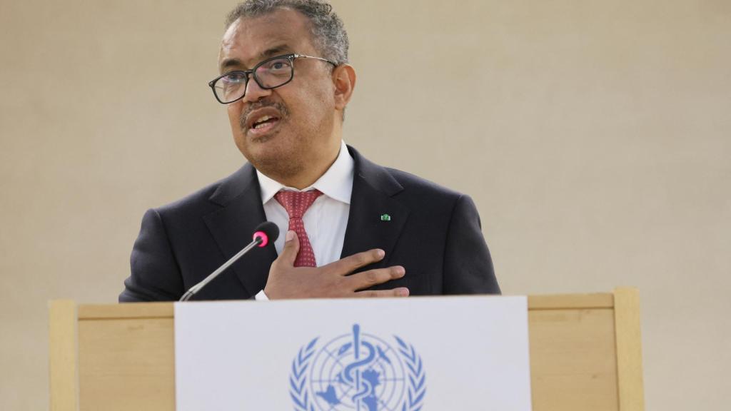 El director general de la Organización Mundial de la Salud, Tedros Adhanom Ghebreyesus.