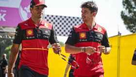Carlos Sainz y Charles Leclerc en el Gran Premio de Francia