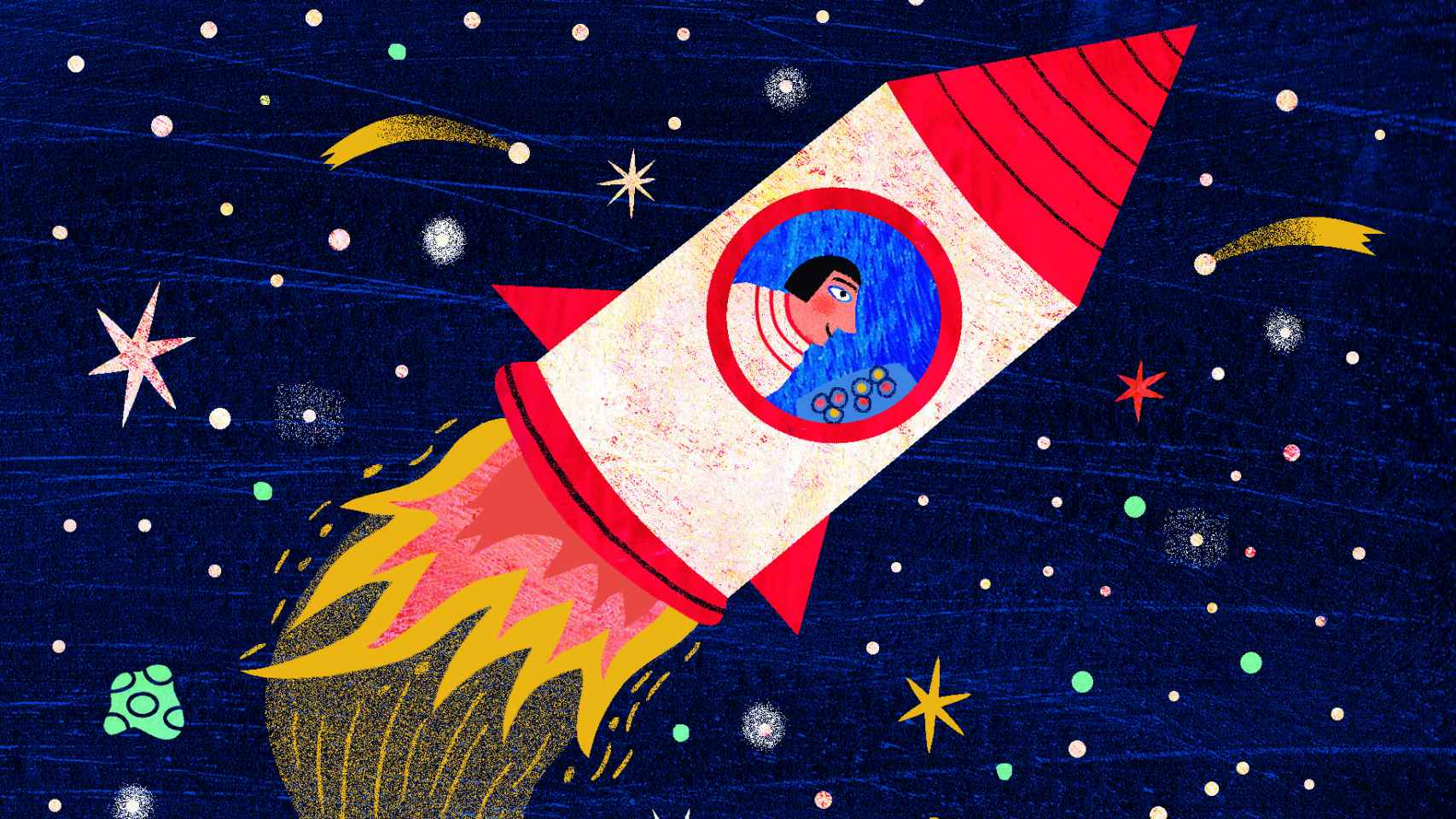 Detalle de una ilustración de 'La noche en el bolsillo' (Kalandraka), de Pedro Mañas y Mariana R. Johnson