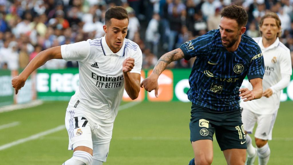 Lucas Vázquez, contra el Club América