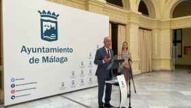 Francisco de la Torre, alcalde de Málaga, este miércoles en rueda de prensa.