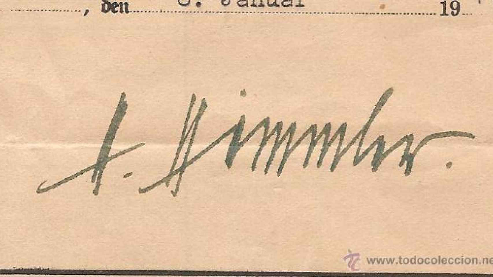 La firma de Himmler.