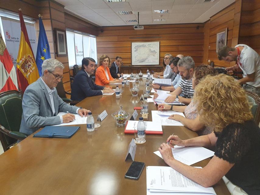 Reunión de la Comisión del Diálogo Social, este jueves.