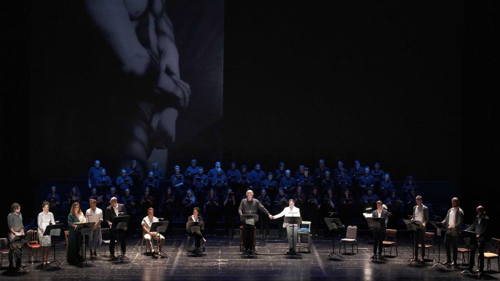 Un momento del estreno de la obra 'Hadrian'. Foto: Javier del Real