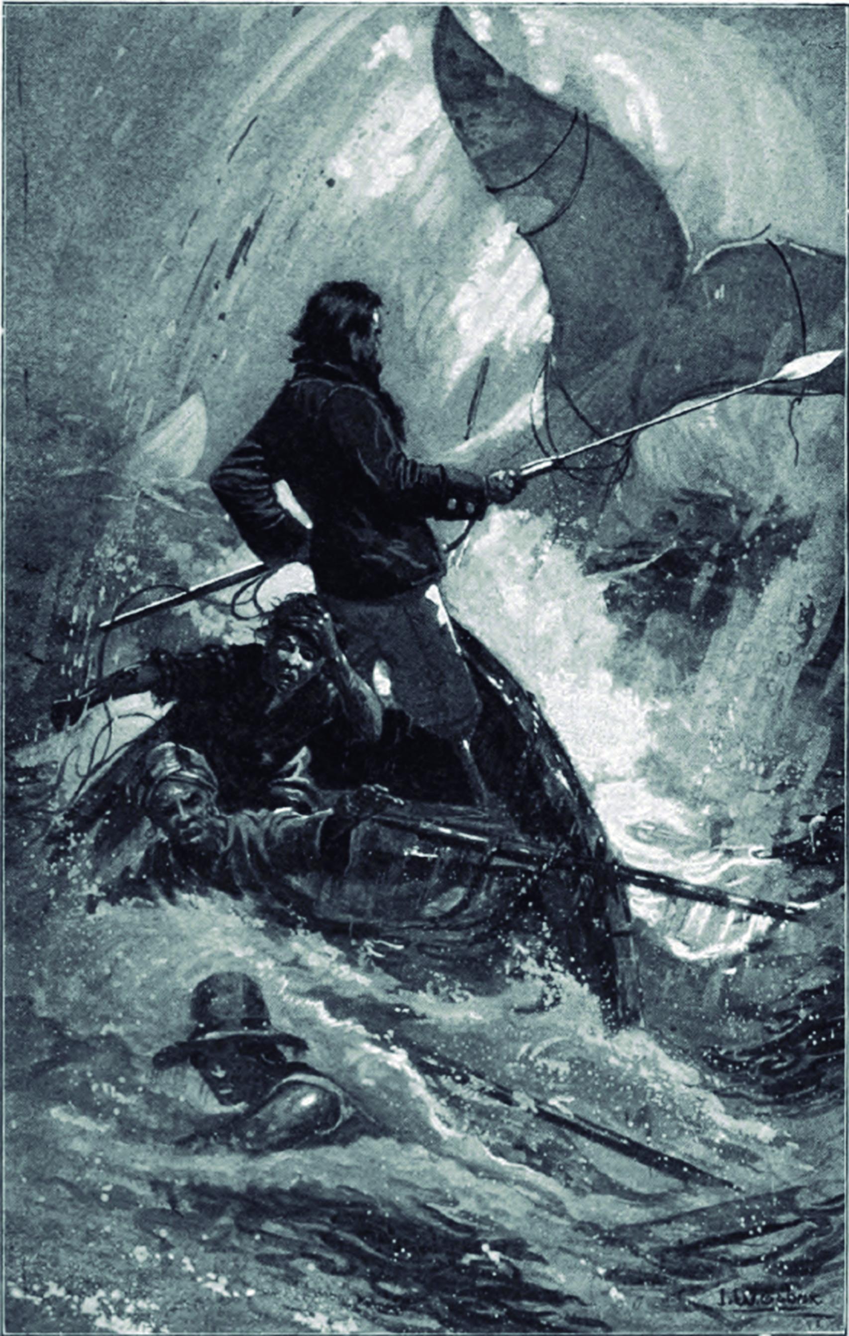 Ilustración de I. W. Taber para una edición de 'Moby Dick', de Herman Melville (1902)