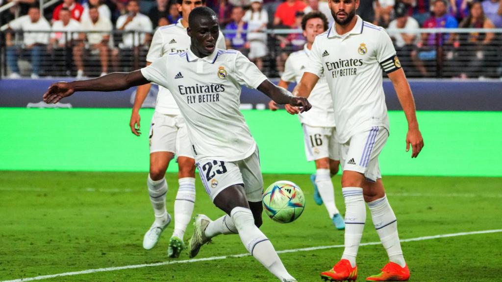 Ferland Mendy durante uno de los partidos de pretemporada